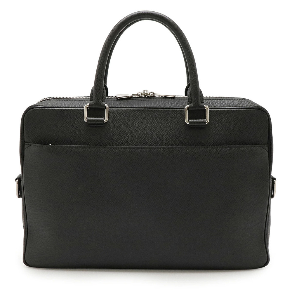 LOUIS VUITTON Taiga PDB Business Bag Briefcase Ardoise Black Shoulder Strap